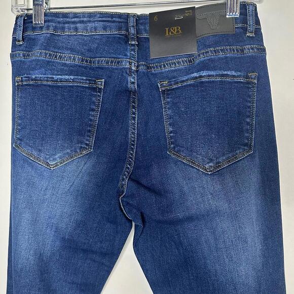 L&B size 6 Bootcut Jeans - dark wash non distressed denim - Picture 9 of 9